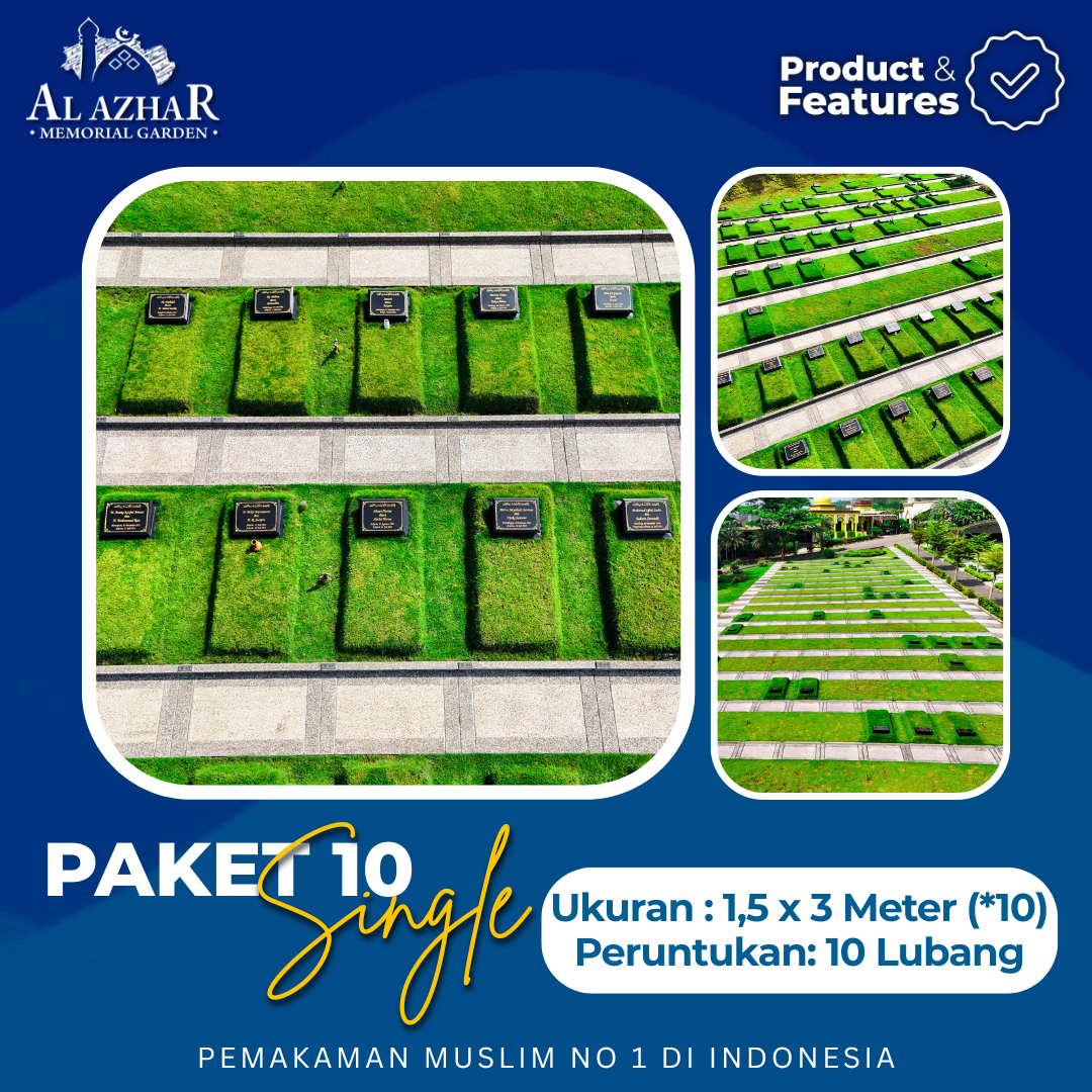 Paket Single 10 Al Azhar Memorial Garden