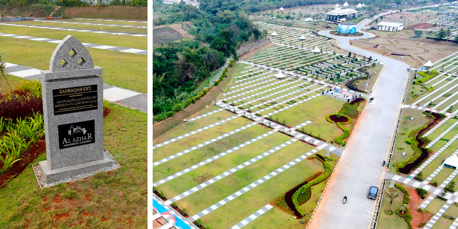 Walkway paving rapi di setiap area kavling