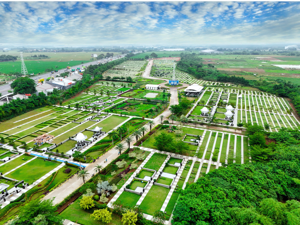 Aerial Al Azhar Memorial Garden